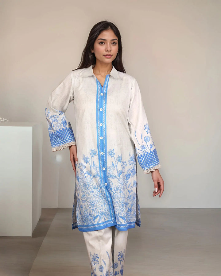 2-Piece Ready-to-Wear Cotton Suit | 17346-IG-CT - Sha Posh Textile