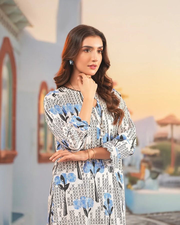 2-Piece Ready-to-Wear Cambric Cotton Suit | 36067-FU-K.CT Sha Posh Textile