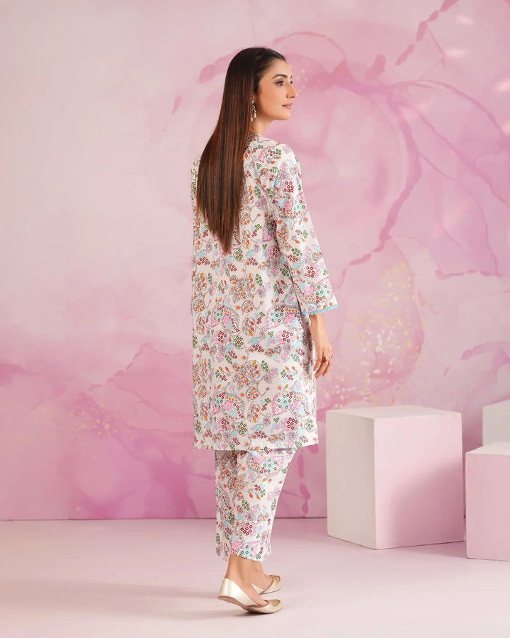 2-Piece Ready-to-Wear Cambric Cotton Suit | 36070-FU-K.CT Sha Posh Textile