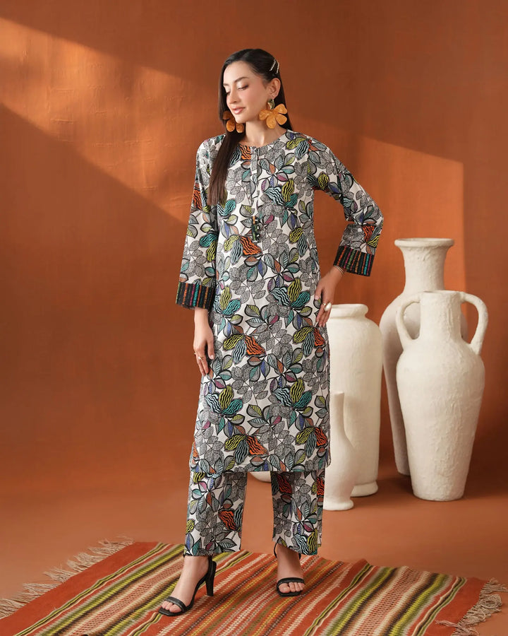2-Piece Ready-to-Wear Cambric Cotton Suit | 36073-IG-K.CT Sha Posh Textile