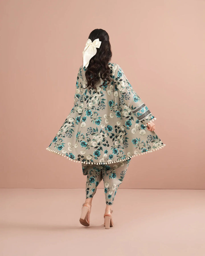 2-Piece Ready-to-Wear Cotton Frock | 17251-IG-CT Sha Posh Textile