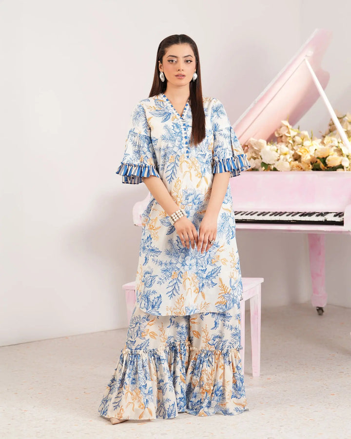 2-Piece Ready-to-Wear Lawn Suit | 17310-IG-LWN Sha Posh Textile