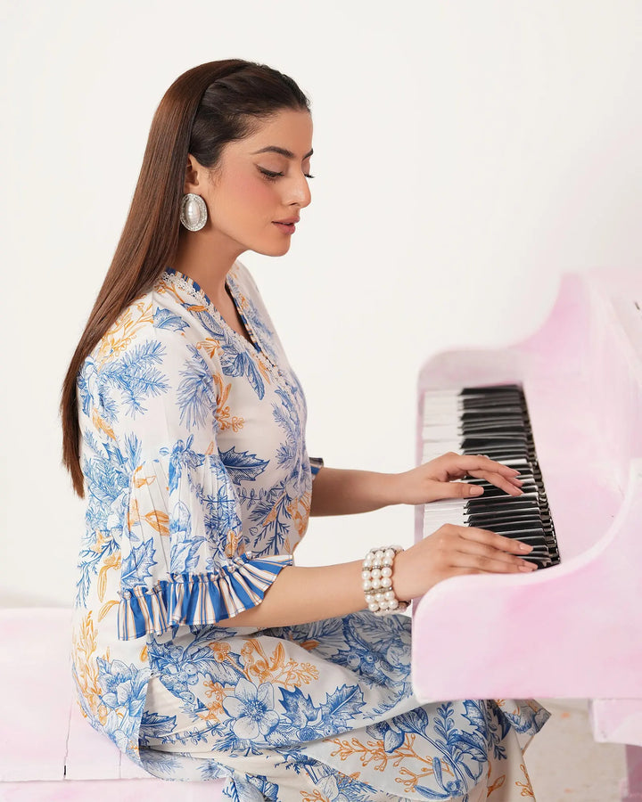 2-Piece Ready-to-Wear Lawn Suit | 17310-IG-LWN Sha Posh Textile