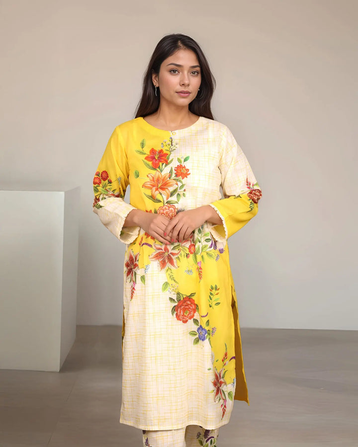 2-Piece Ready-to-Wear Lawn Suit | 17339-IG-LWN Sha Posh Textile