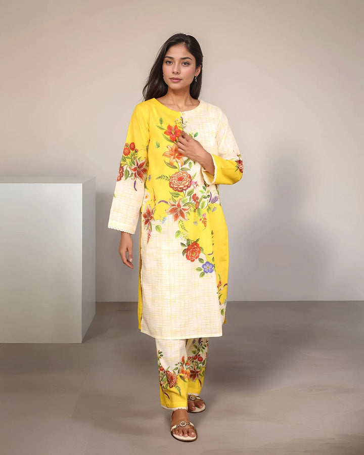 2-Piece Ready-to-Wear Lawn Suit | 17339-IG-LWN Sha Posh Textile