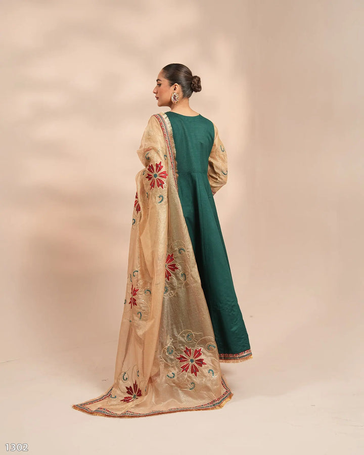 3 Piece Chambray Katan Maxi | 1302-NA-S.KTN - Sha Posh Textile