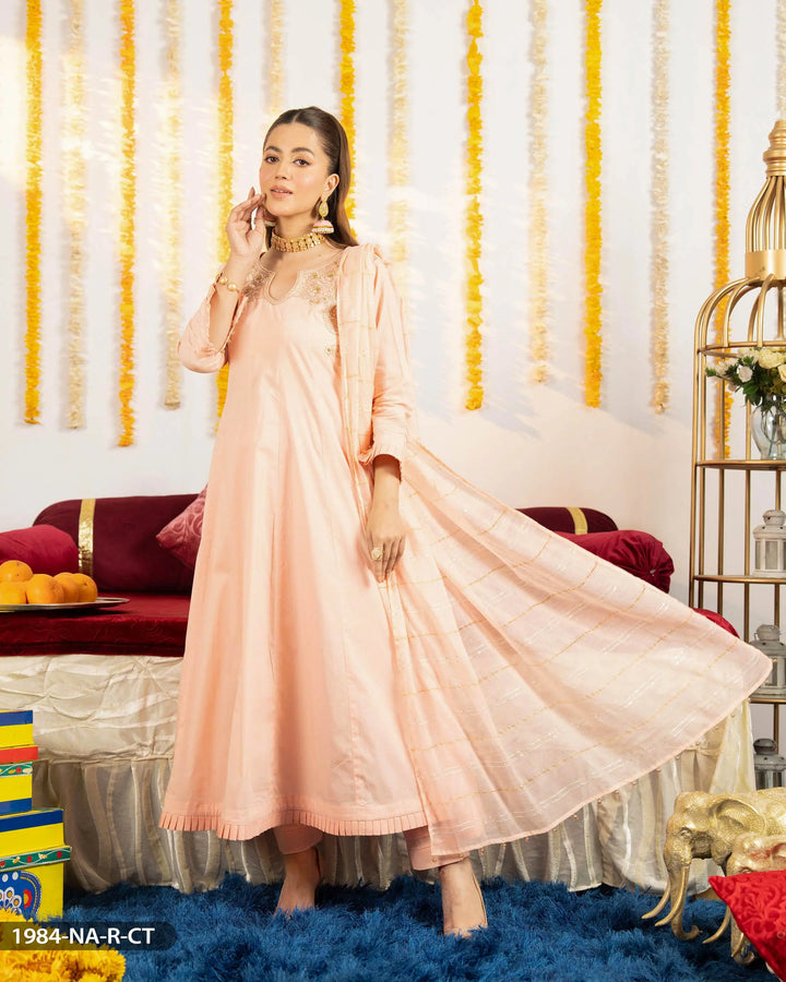 3 Piece Cotton Suit | 1984-NA-R.CT Sha Posh Textile