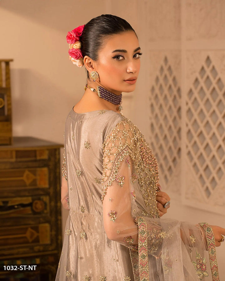 3 Piece Embroidered Maxi | 1032-ST-NT ShaPosh Textile