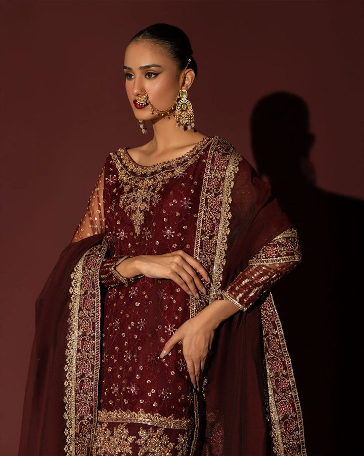 3 Piece Organza Suit Stitched | 419-AR-ORZ - Sha Posh Textile