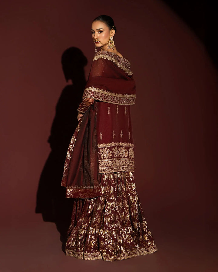 3 Piece Organza Suit Stitched | 419-AR-ORZ - Sha Posh Textile