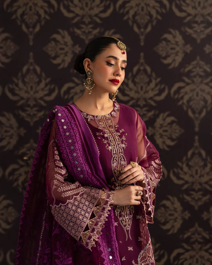 3 Piece Organza Suit | 9697-IG-ORZ - Sha Posh Textile