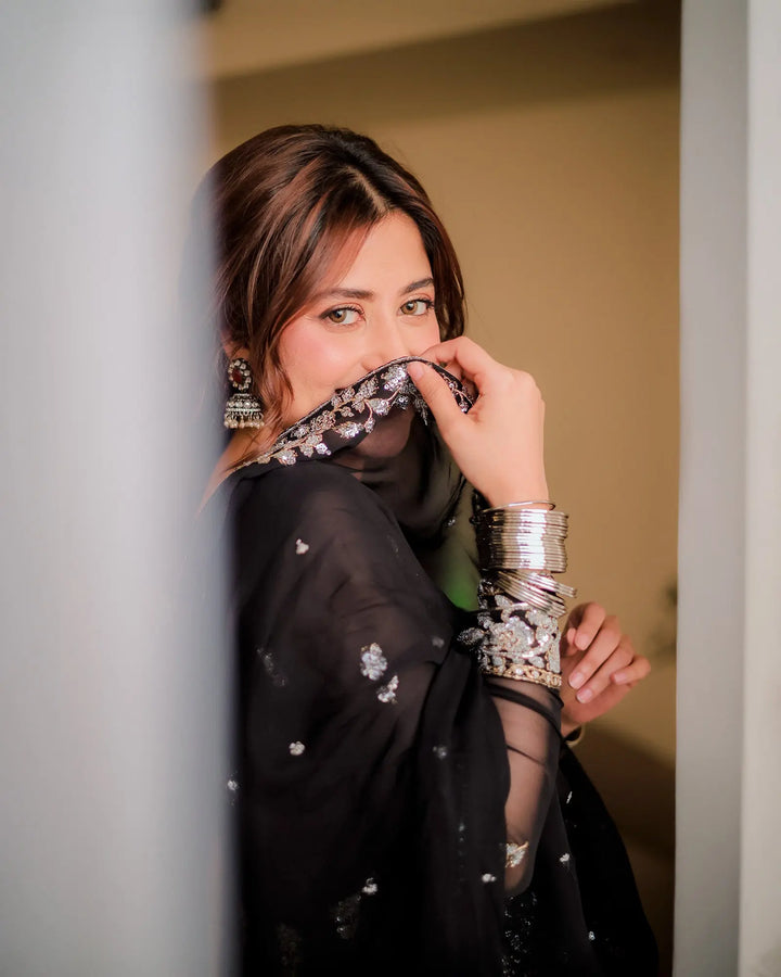 3-Piece Ready-to-Wear Chiffon Maxi | 1145-ST-CF Sha Posh Textile