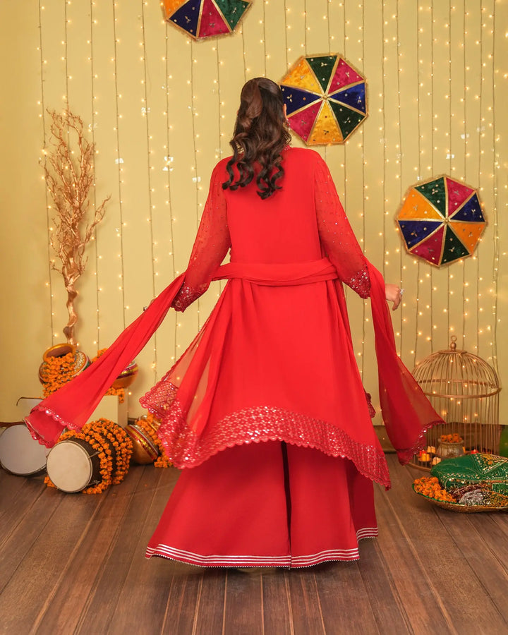 3-Piece Ready-to-Wear Chiffon Suit | 9729-IG-CF - Sha Posh Textile