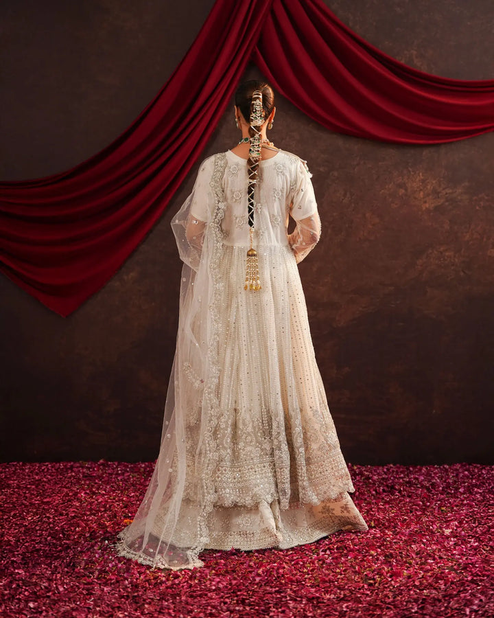 3-Piece Ready-to-Wear Net Frock | 9720-IG-NT Sha Posh Textile