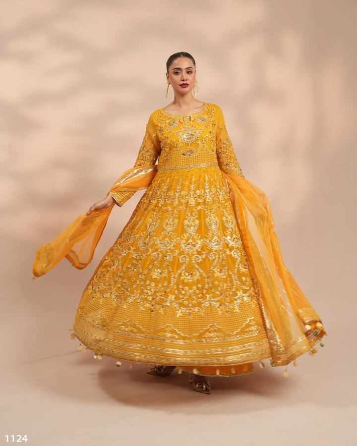 3 Piece Organza Maxi Stitched | 1124-ST-ORZ - Sha Posh Textile