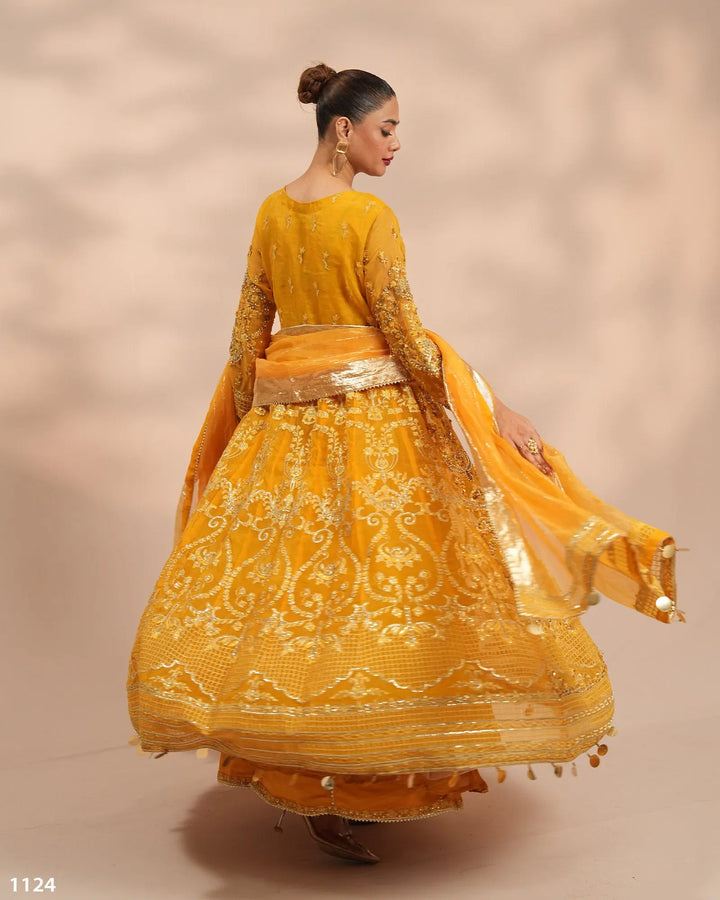 3 Piece Organza Maxi Stitched | 1124-ST-ORZ - Sha Posh Textile