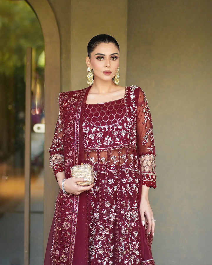 3-Piece Ready-to-Wear Organza Maxi | 421-AR-ORZ - Sha Posh Textile