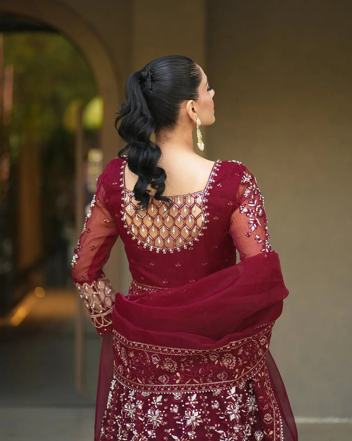 3-Piece Ready-to-Wear Organza Maxi | 421-AR-ORZ - Sha Posh Textile