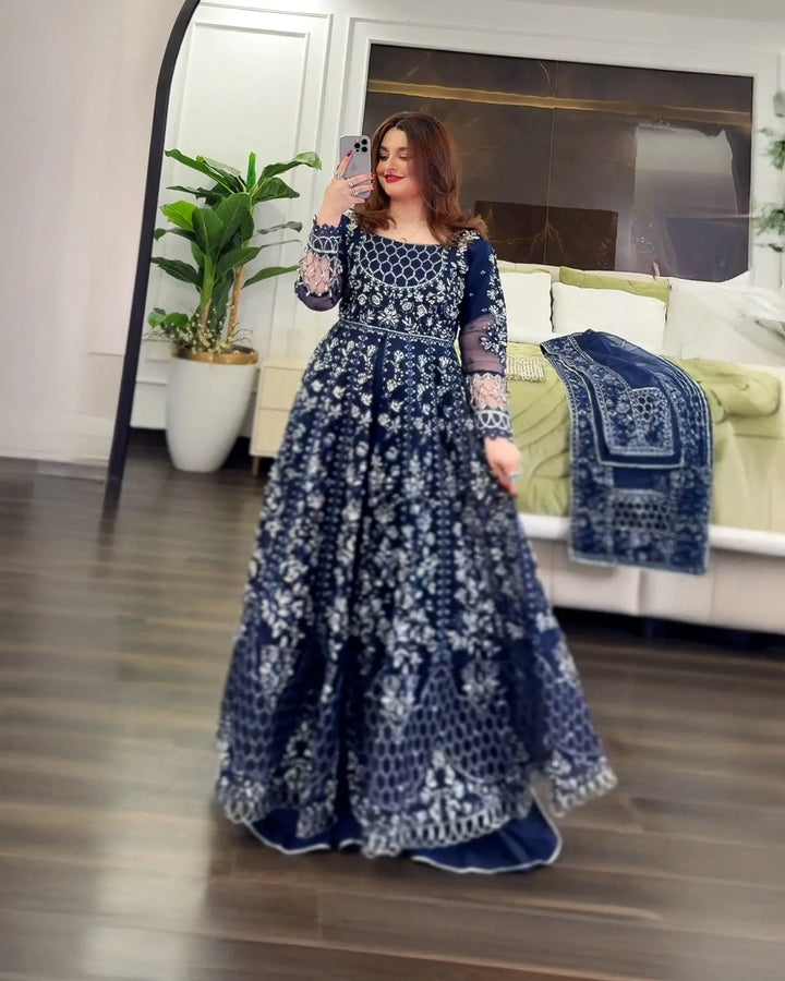 3-Piece Ready-to-Wear Organza Maxi | 421-AR-ORZ - Sha Posh Textile