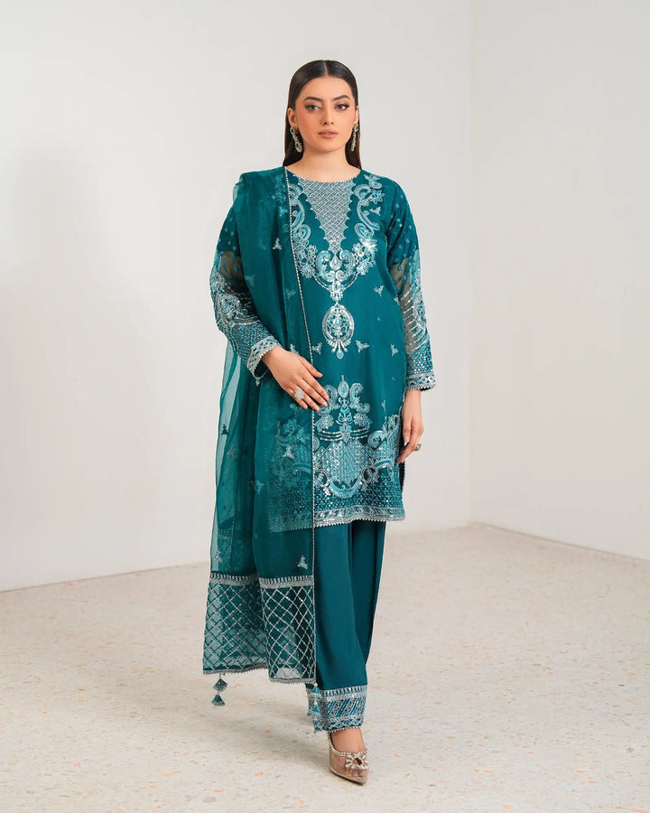 3-Piece Ready-to-Wear Organza Suit | 9745-IG-ORZ Sha Posh Textile
