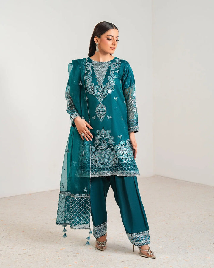 3-Piece Ready-to-Wear Organza Suit | 9745-IG-ORZ Sha Posh Textile