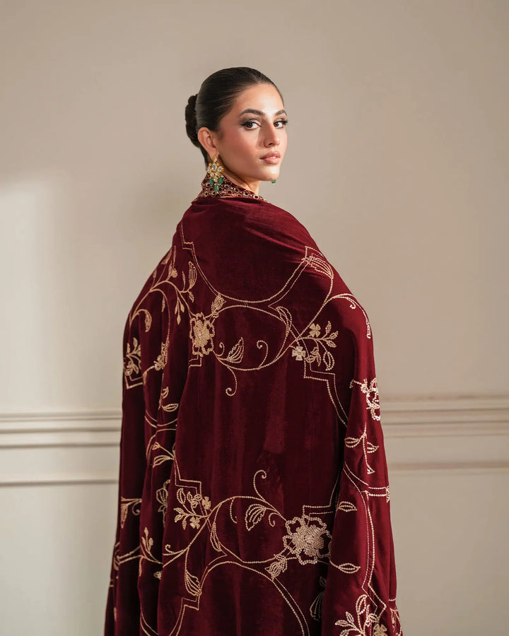 3 Piece Velvet Suit Stitched | 1131-ST-VLT - Sha Posh Textile