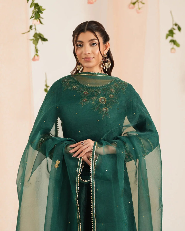 Chambray Katan Frock | 9730 - Sha Posh Textile