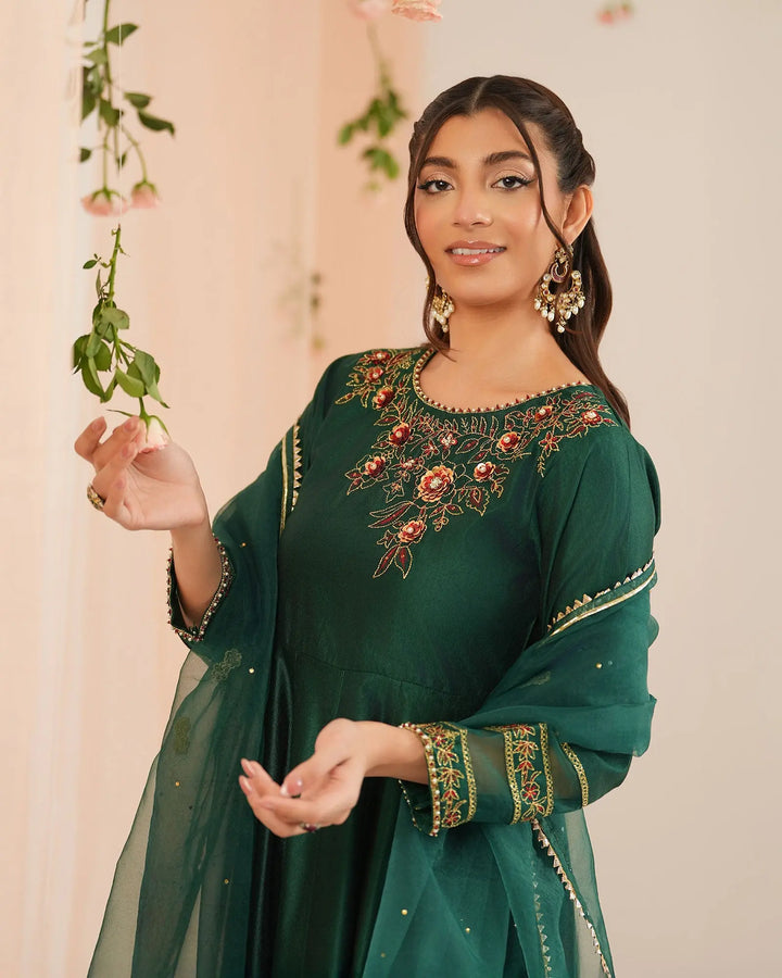 Chambray Katan Frock | 9730 - Sha Posh Textile