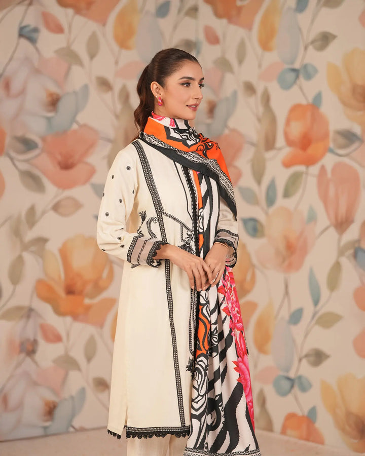 Cross Slub Khaddar 3PC | 16369 Sha Posh Textile