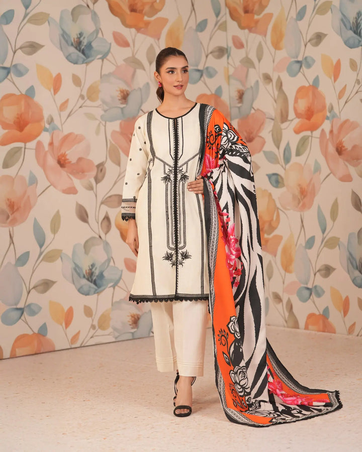 Cross Slub Khaddar 3PC | 16369 Sha Posh Textile