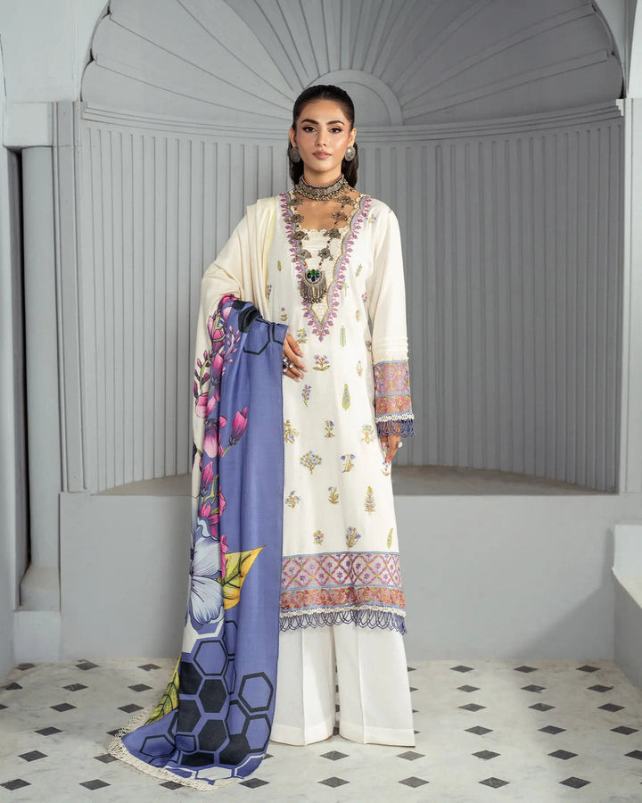 Cross Slub Khaddar 3PC | 16424 Sha Posh Textile