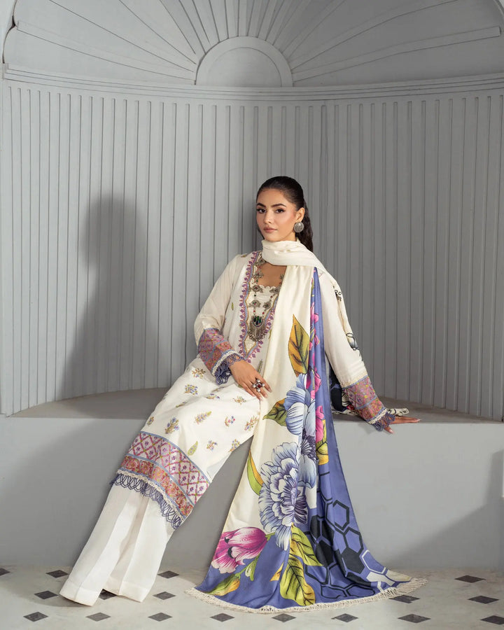 Cross Slub Khaddar 3PC | 16424 Sha Posh Textile