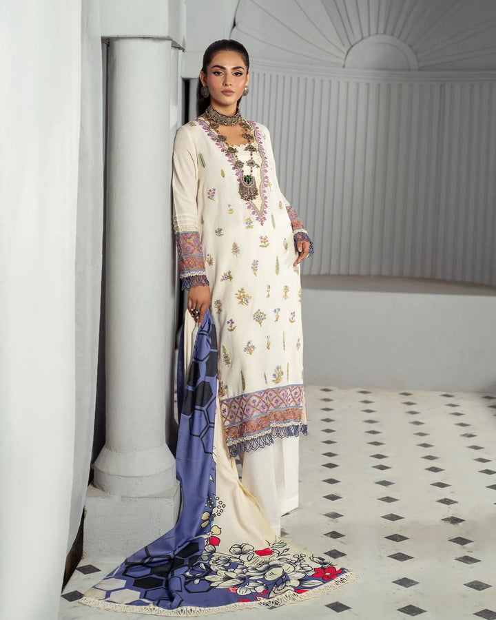 Cross Slub Khaddar 3PC | 16424 Sha Posh Textile