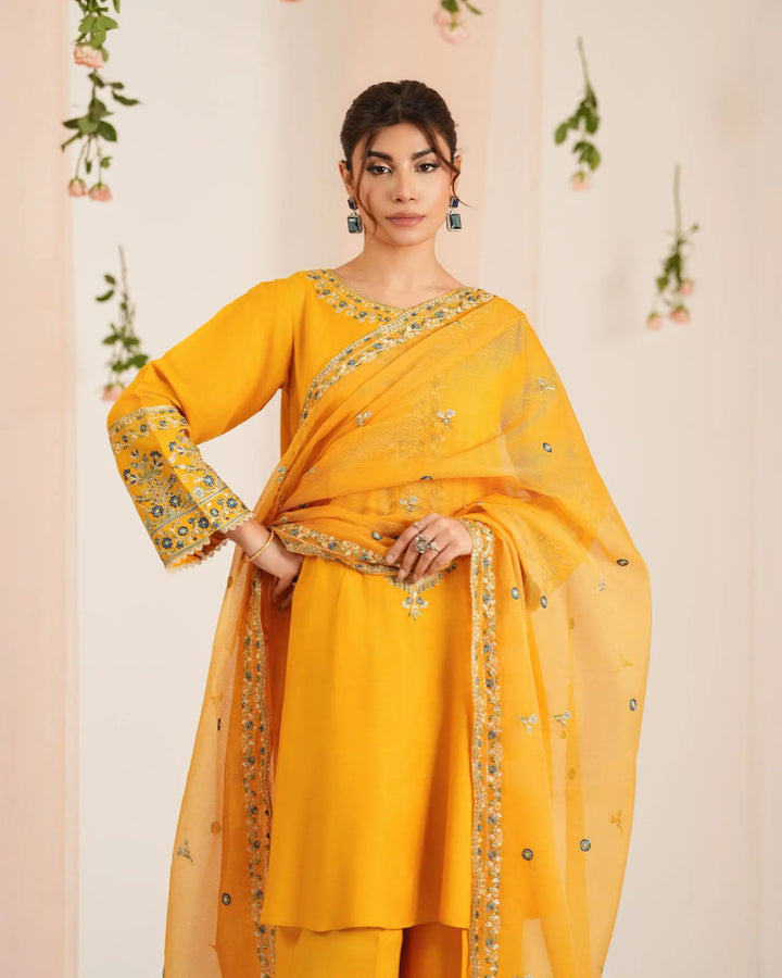 Dull Raw Silk Round Frock | 2266 - Sha Posh Textile