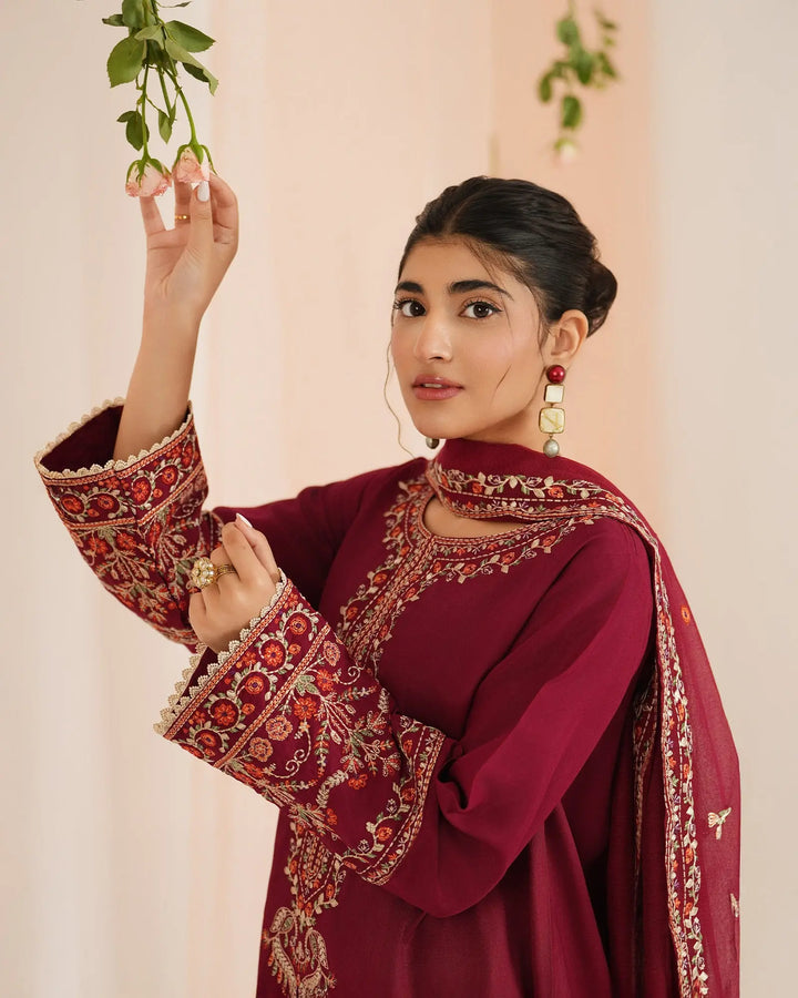 Dull Raw Silk Round Frock | 2266 - Sha Posh Textile