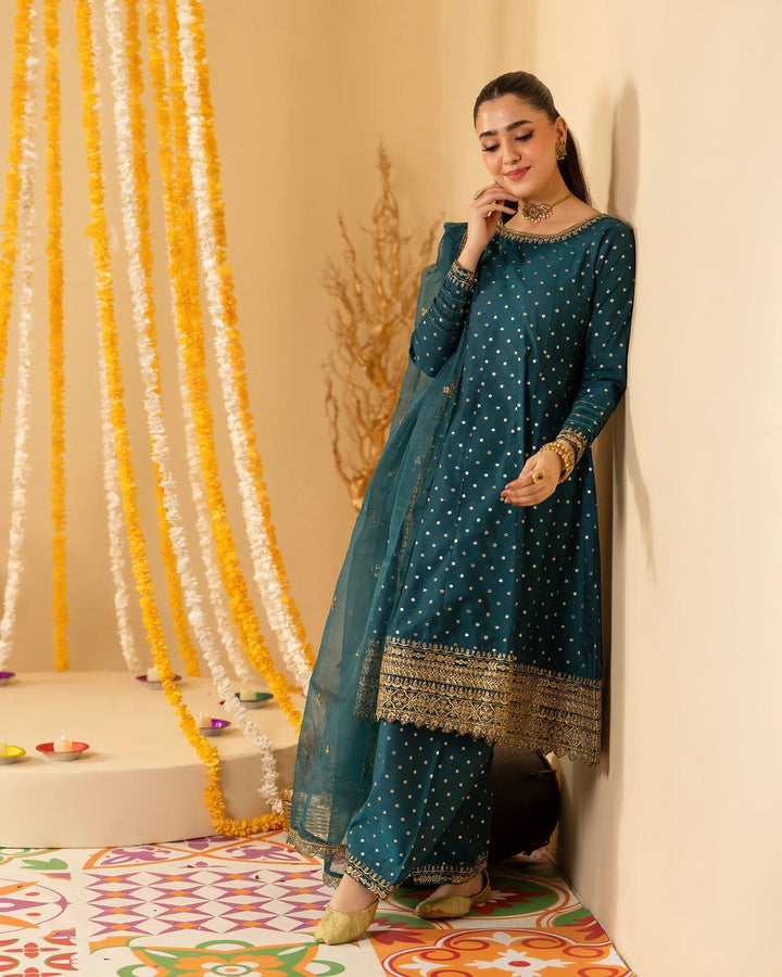 Plain Chambray Bindi Frock | 1310 Sha Posh Textile