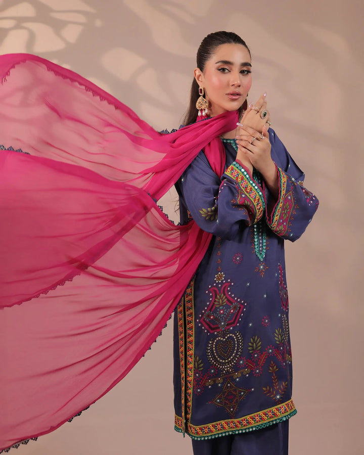 Raw Silk 3PC | 16279 Sha Posh Textile