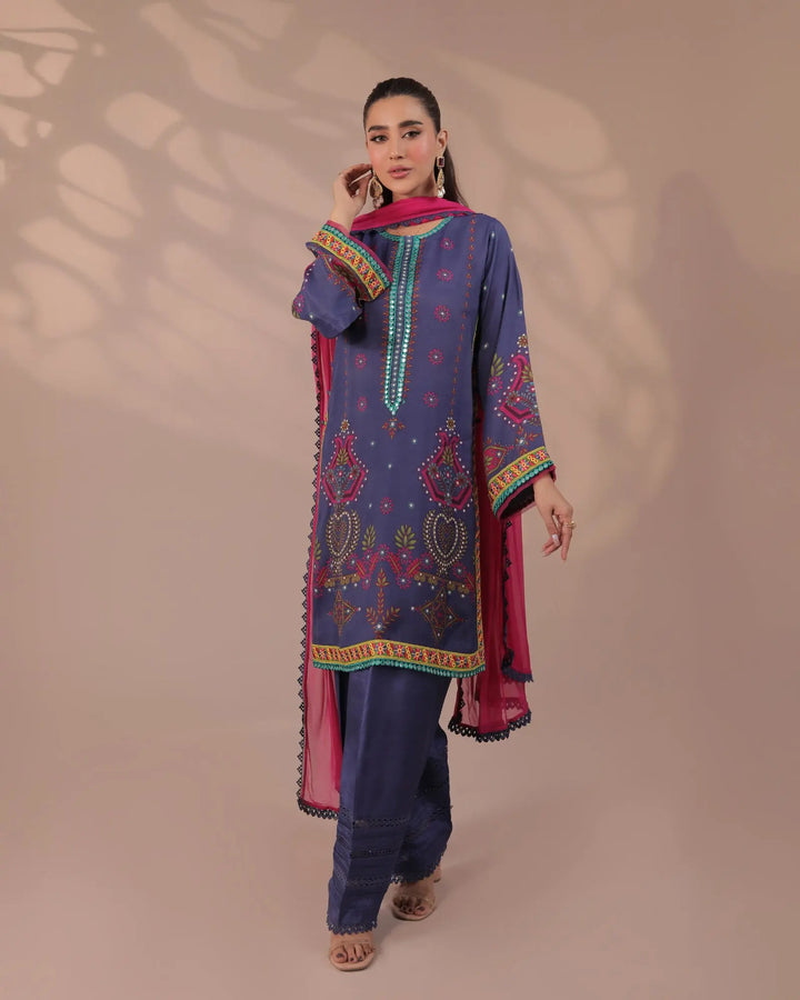 Raw Silk 3PC | 16279 Sha Posh Textile