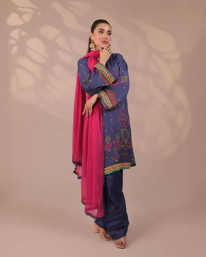 Raw Silk 3PC | 16279 Sha Posh Textile