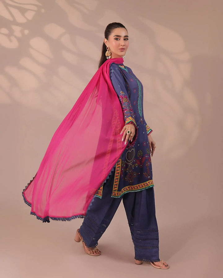 Raw Silk 3PC | 16279 Sha Posh Textile