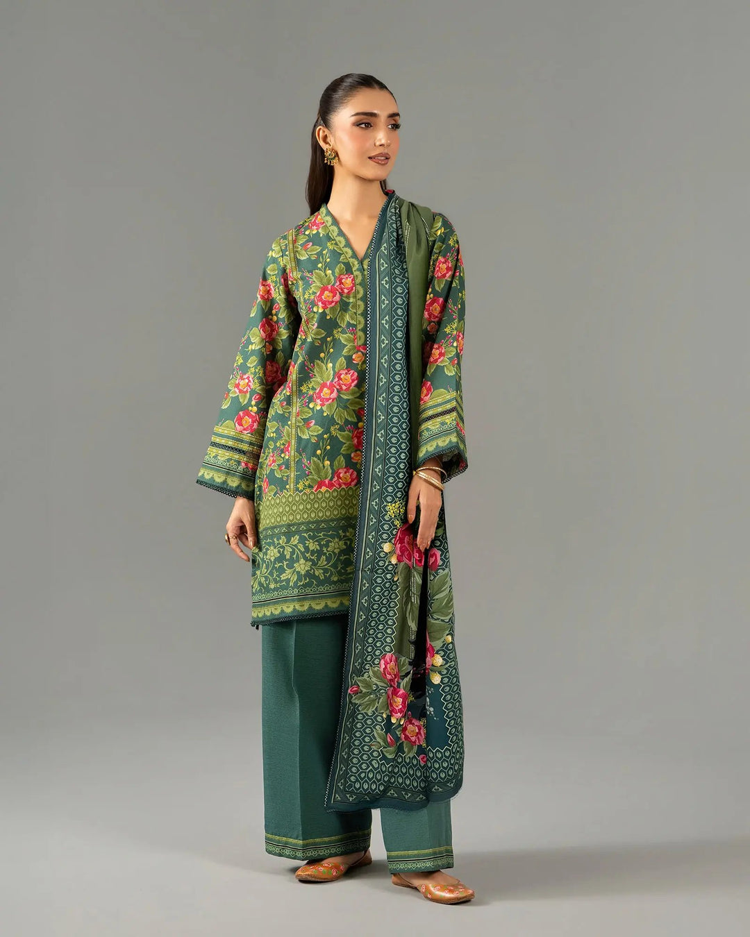 Unstitched Khaddar | UNFF203 Sha Posh Textile