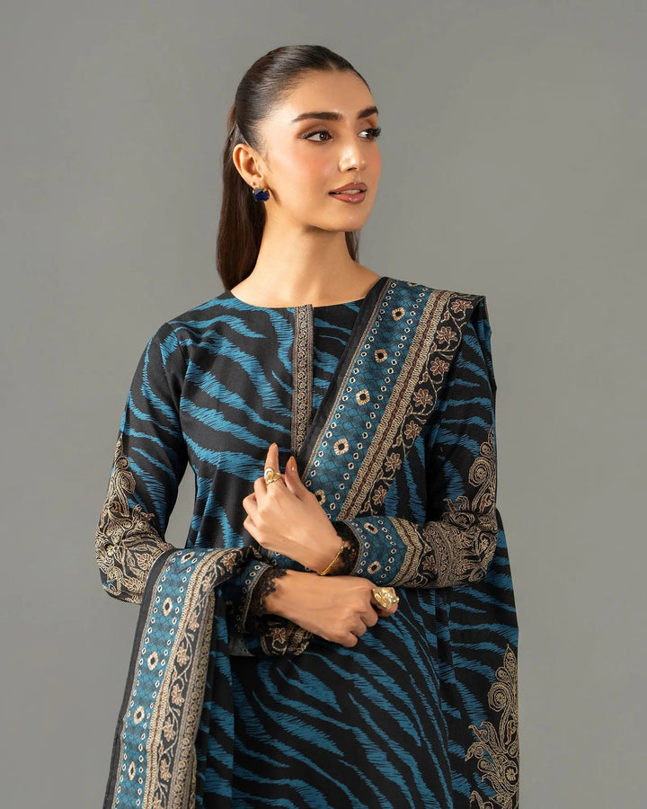 Unstitched Khaddar | UNFF204 Sha Posh Textile