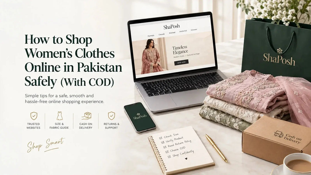 How to Shop Women's Clothes Online in Pakistan Safely 