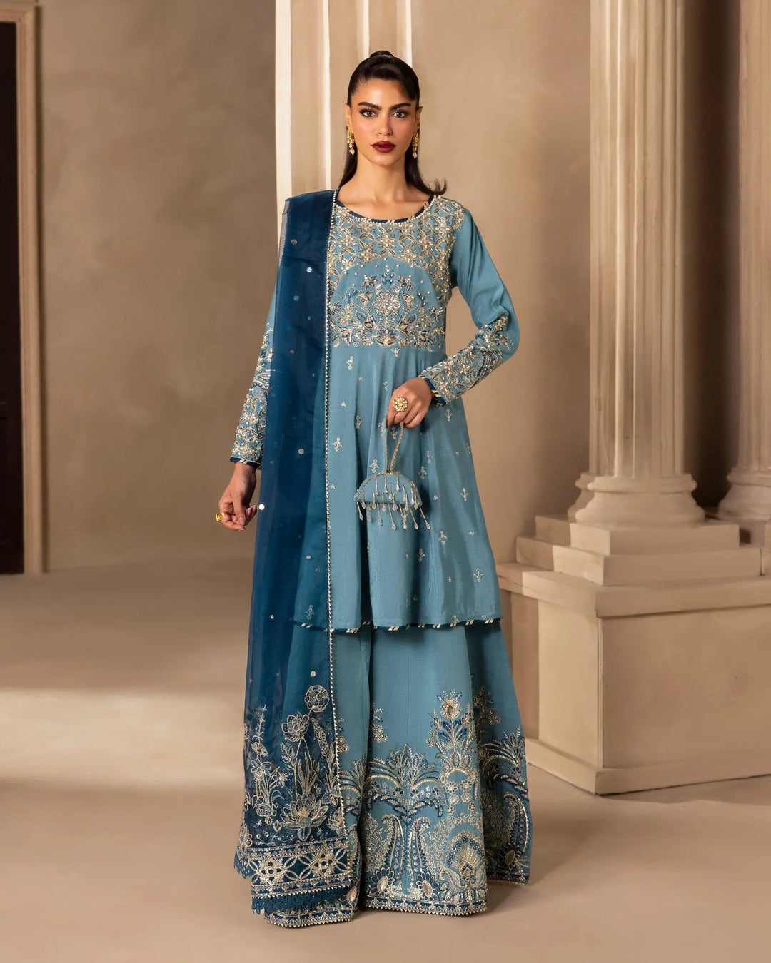 Women 3 Pcs Plain Paper Katan | 9763 Sha Posh Textile