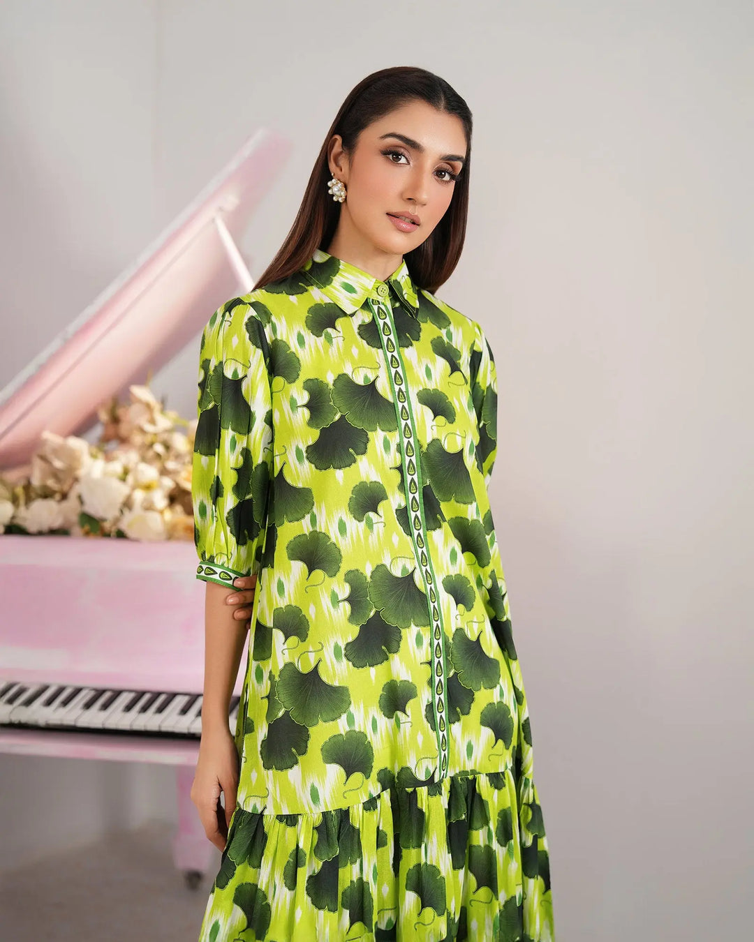 1-Piece Lawn Printed Frock | 17271-IG-LWN Sha Posh Textile