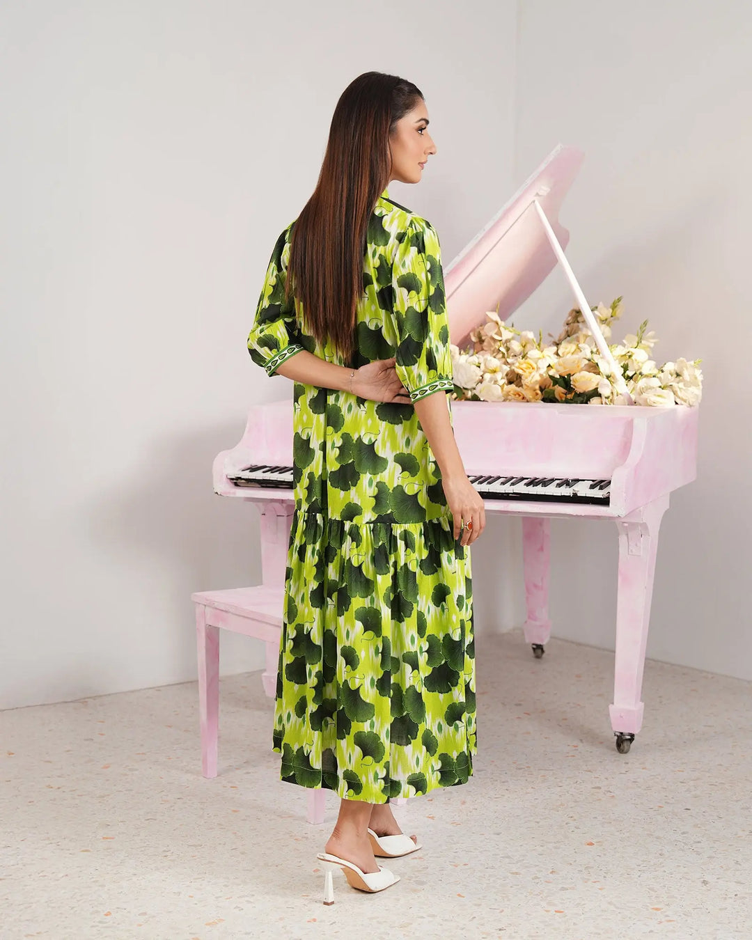1-Piece Lawn Printed Frock | 17271-IG-LWN Sha Posh Textile