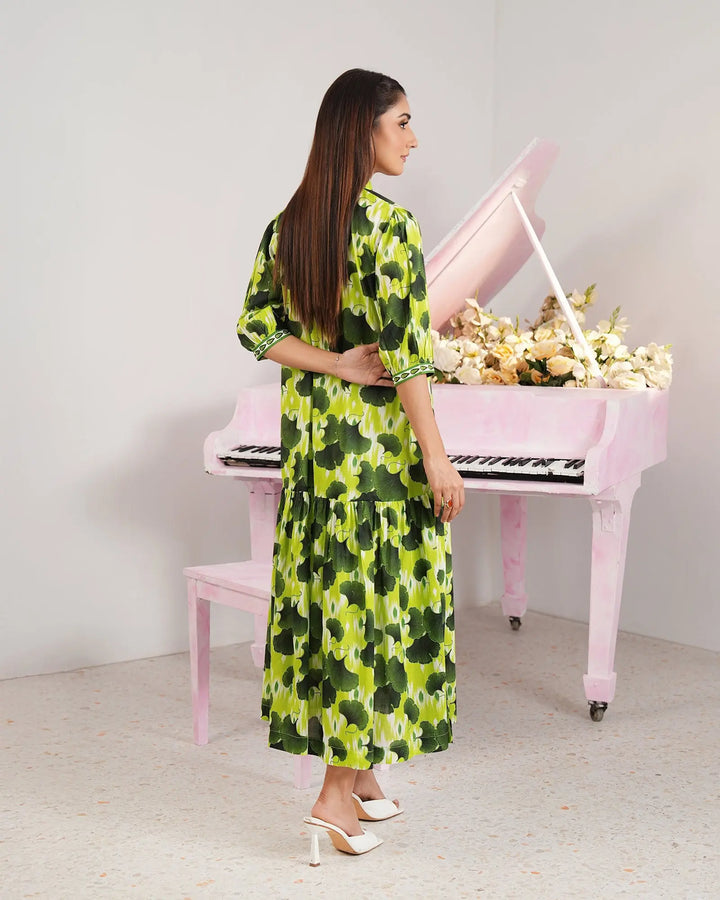 1-Piece Lawn Printed Frock | 17271-IG-LWN Sha Posh Textile