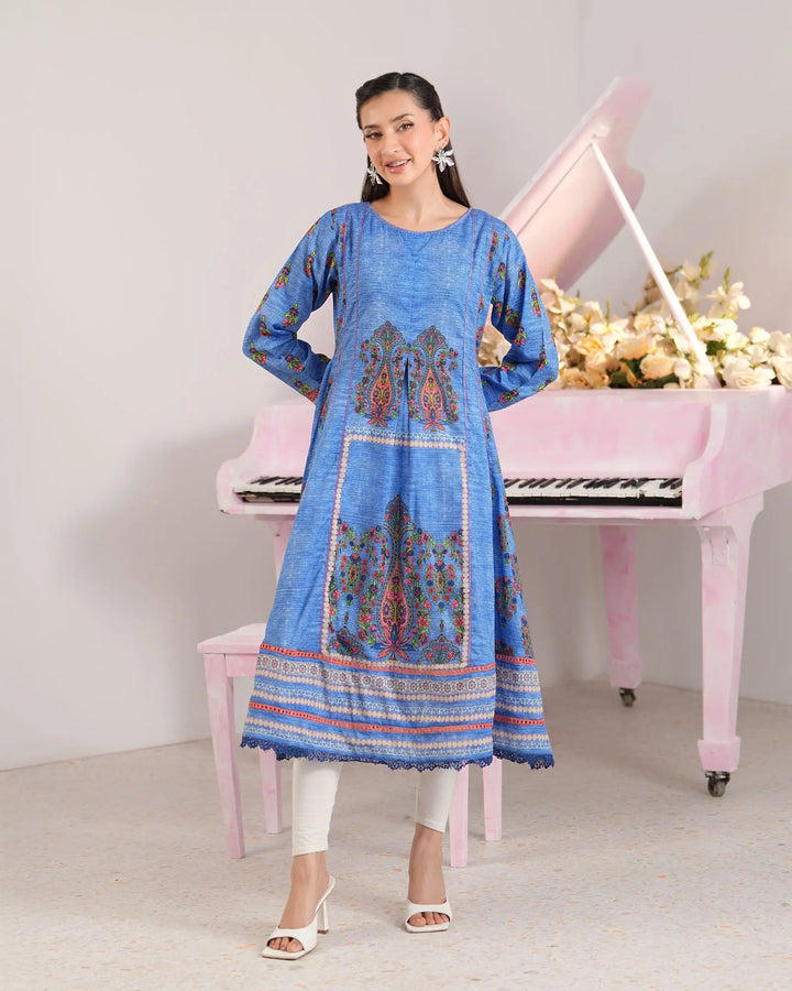 1-Piece Ready-to-Wear Lawn Frock | 17255-IG-LWN Sha Posh Textile