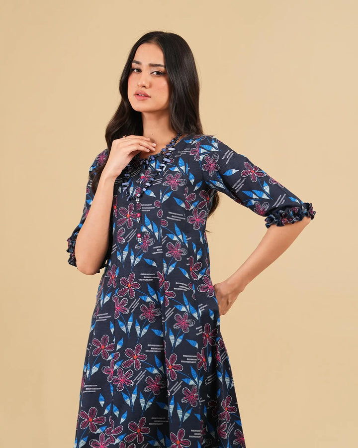 1-Piece Ready-to-Wear Lawn Frock | 17277-IG-LWN Sha Posh Textile