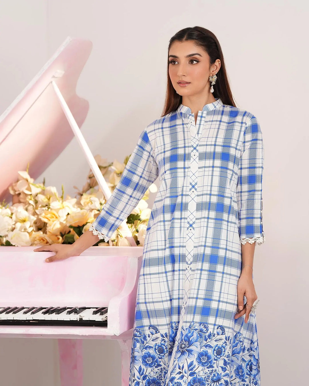 1-Piece Ready-to-Wear Lawn Frock | 17319-IG-LWN Sha Posh Textile